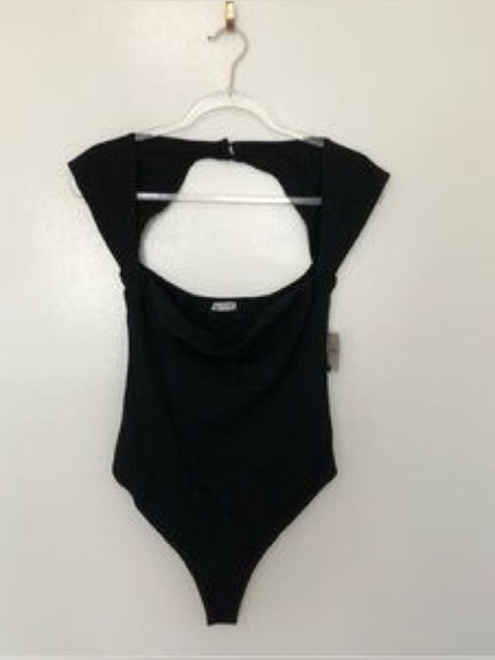 NWOT Free People Black Sweetheart Neckline Bodysuit